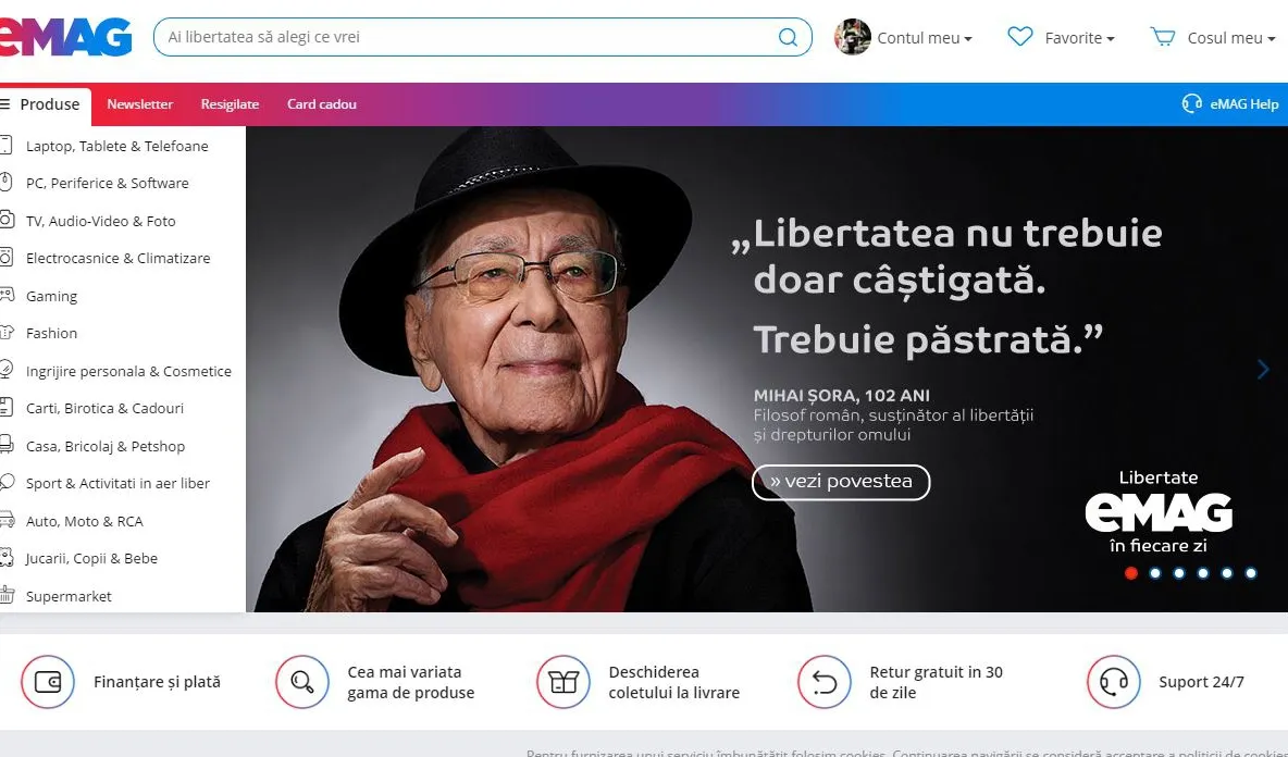 eMAG si-a schimbat site-ul. Ce modificari s-au produs