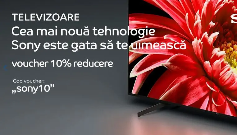 eMAG – Cum poti obtine 10% reducere in plus pentru televizoarele Sony