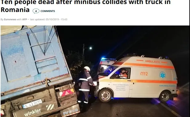 Accidentul din Ialomița a ajuns în presa internațională. Ce spun jurnaliștii străini despre România