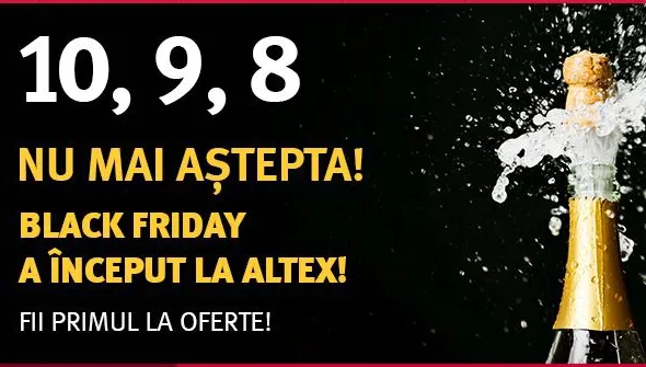 Altex n-are rabdare si incepe Black Friday mai repede