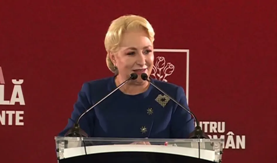 Viorica Dăncilă, de profesie inginer, a greșit răspunsul la întrebarea Realitatea PLUS! Nu a știut care e aria cercului