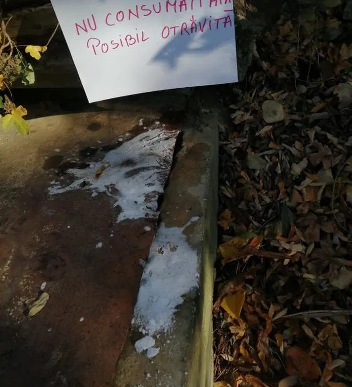Alertă în județul Satu Mare! O substanță posibil toxică, aruncată într-o fântână