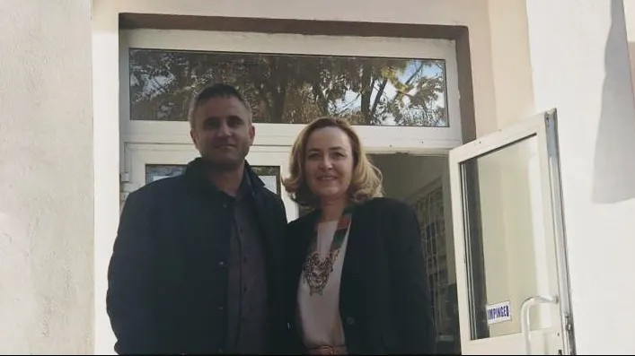 Carmen Dan s-a întors la Videle să voteze
