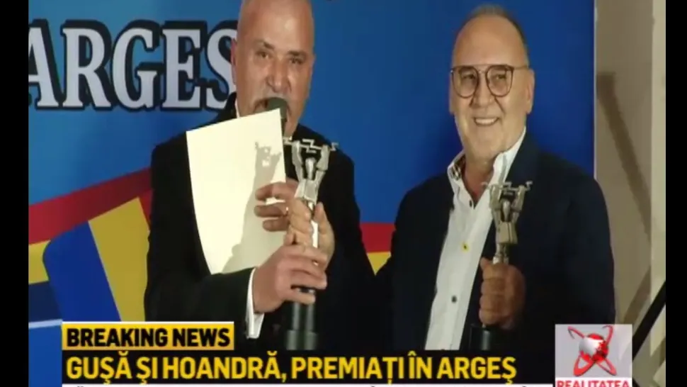 Premii de excelență pentru Cozmin Gușă și Octavian Hoandră, la Gala "10 pentru Argeș", pentru emisiunile realizate în județ