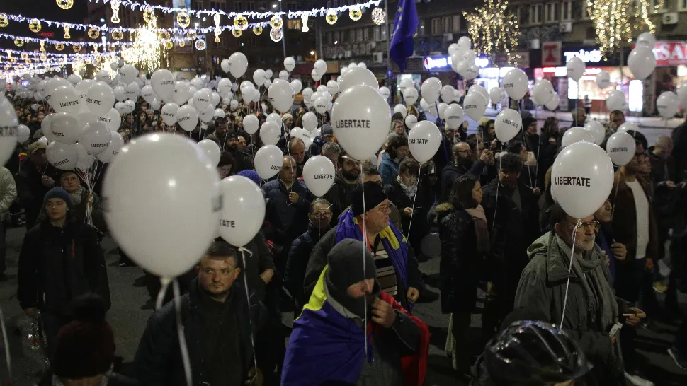 Marş de amploare în memoria victimelor Revoluției: ”Libertate, te iubim. Ori învingem ori murim!"