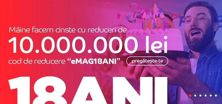 Ziua eMAG - retailerul face cinste cu reduceri imense