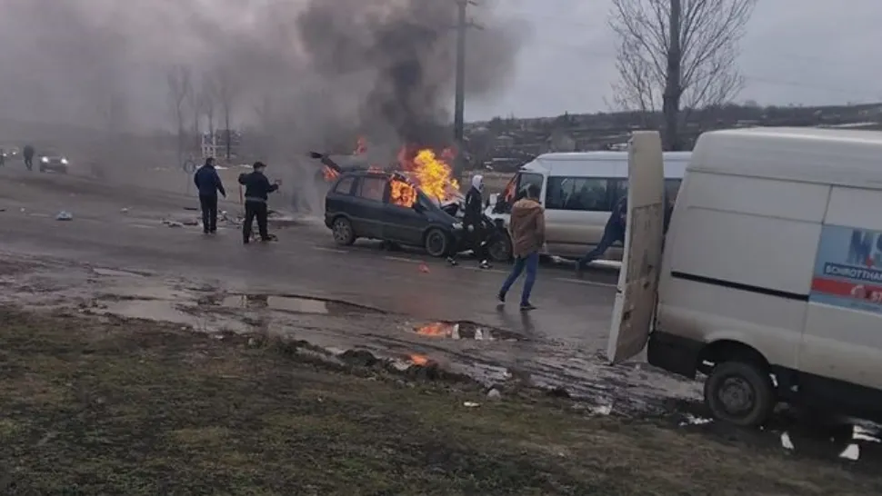 ACCIDENT cu 11 victime pe drumul Botoșani – Ștefănești. S-a activat PLANUL ROȘU
