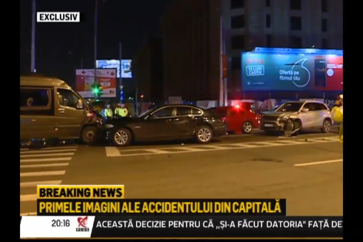 VIDEO Accident grav pe Calea Plevnei din București. 21 de persoane implicate