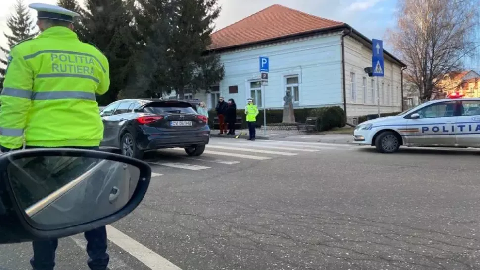 Bărbat accidentat pe o trecere de pietoni din Sfântu Gheorghe