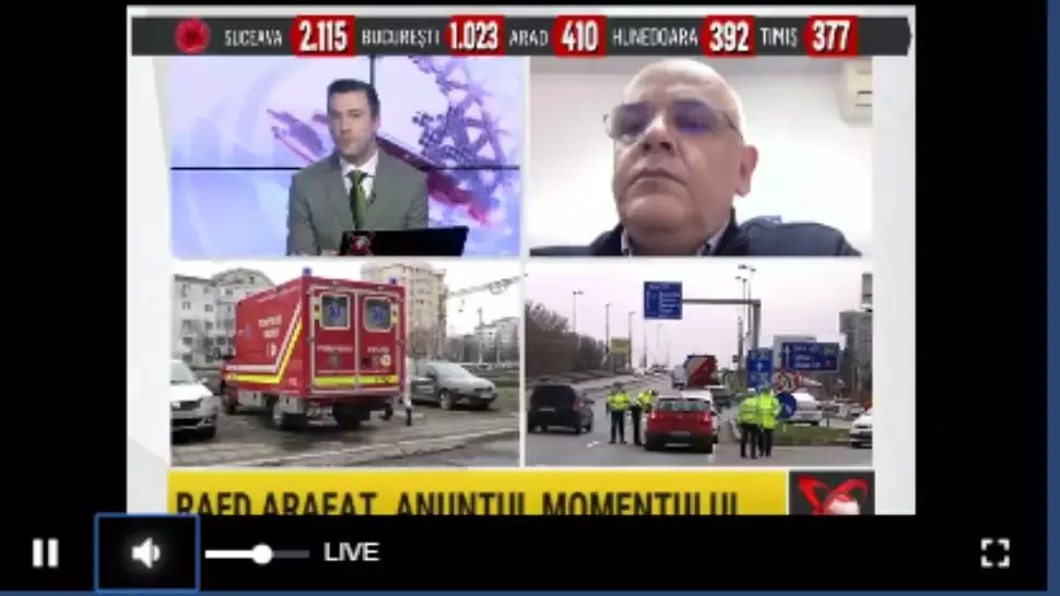 Raed Arafat, la Realitatea PLUS: „Un vaccin, mai probabil în 2021”
