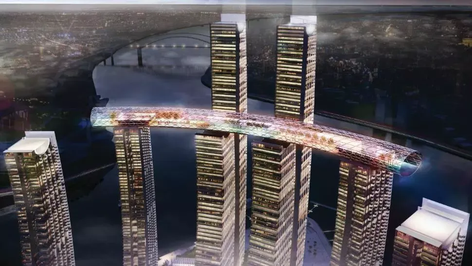 Minune arhitecturală. China a inaugurat cel mai înalt zgârie-nori orizontal