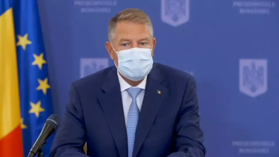 Președintele Klaus Iohannis, conferință de presă la Cotroceni după ultimul record Covid