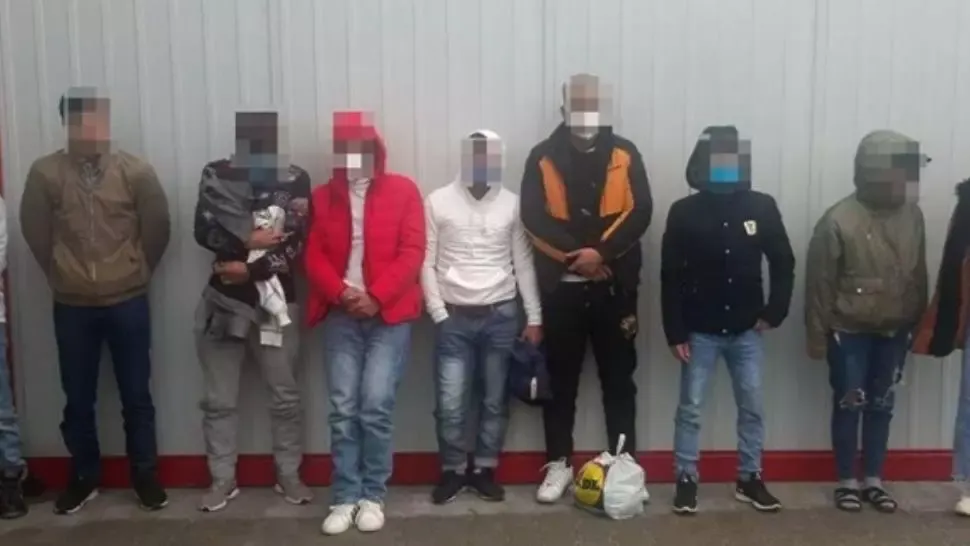 FOTO 45 de migranti, inclusiv un bebeluș, descoperiți ascunși printre role de hârtie igienică, la vama Nădlac