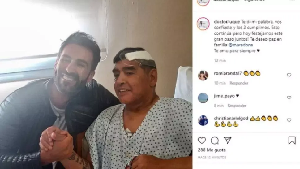 FOTO - Ultima imagine cu Diego Maradona în viață, pe patul de spital