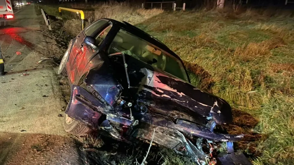 FOTO/ Grav accident rutier în județul Cluj. O persoană, rănită GRAV
