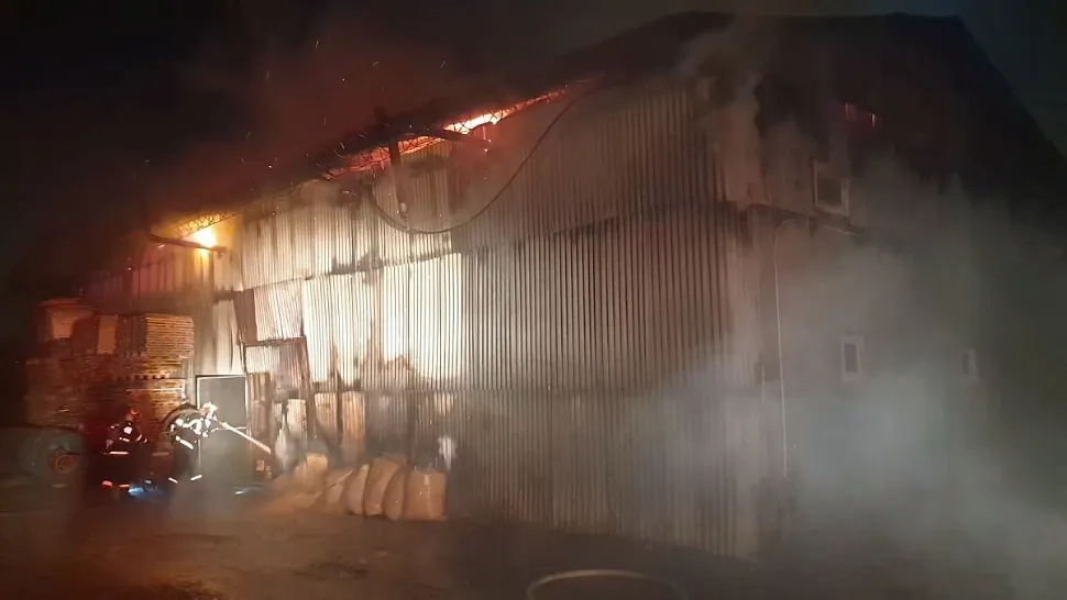 Incendiu de proporții la Timișoara, zeci de pompieri trimiși să intervină