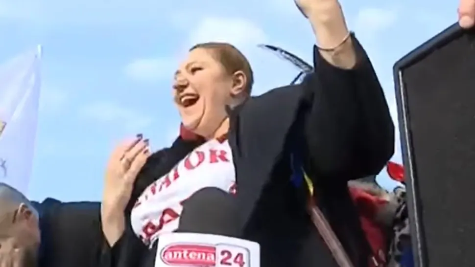 VIDEO - Diana Șoșoacă, dans la protest - Imaginile virale