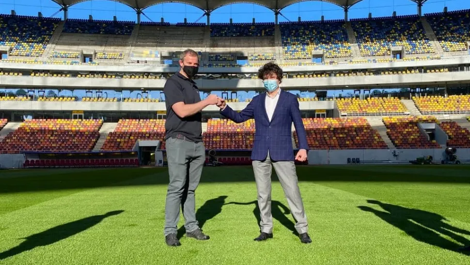 Nicușor Dan verifică stadionul pentru meciurile Campionatului European: „Avem ”verde” și de la UEFA pentru gazon”