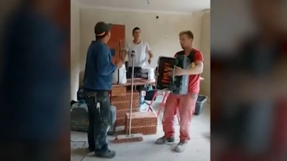 VIDEO | Zugravii au sărbătorit Sfinții Constantin și Elena un pic mai „aparte”
