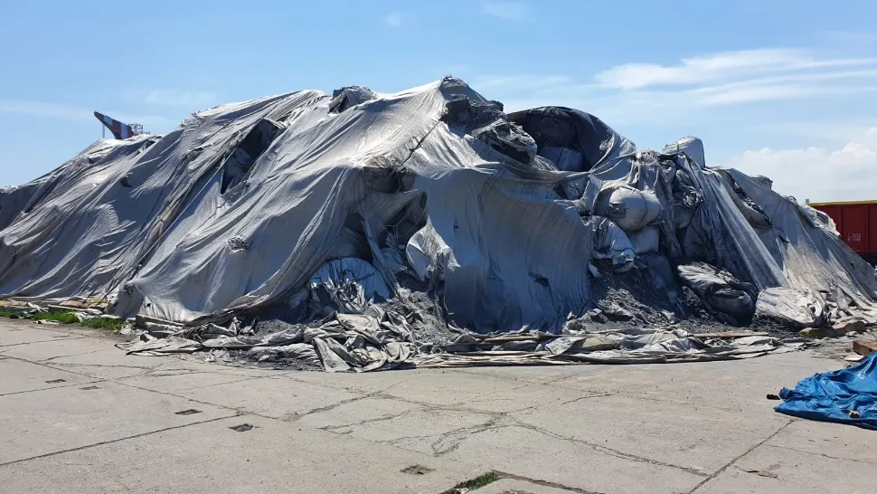 Captură importantă în Portul Constanța, peste 250 de tone de deșeuri de aluminiu, blocate