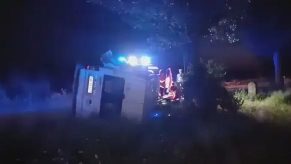 VIDEO Accident grav cu o autoutilitară în Teleorman: un om a murit