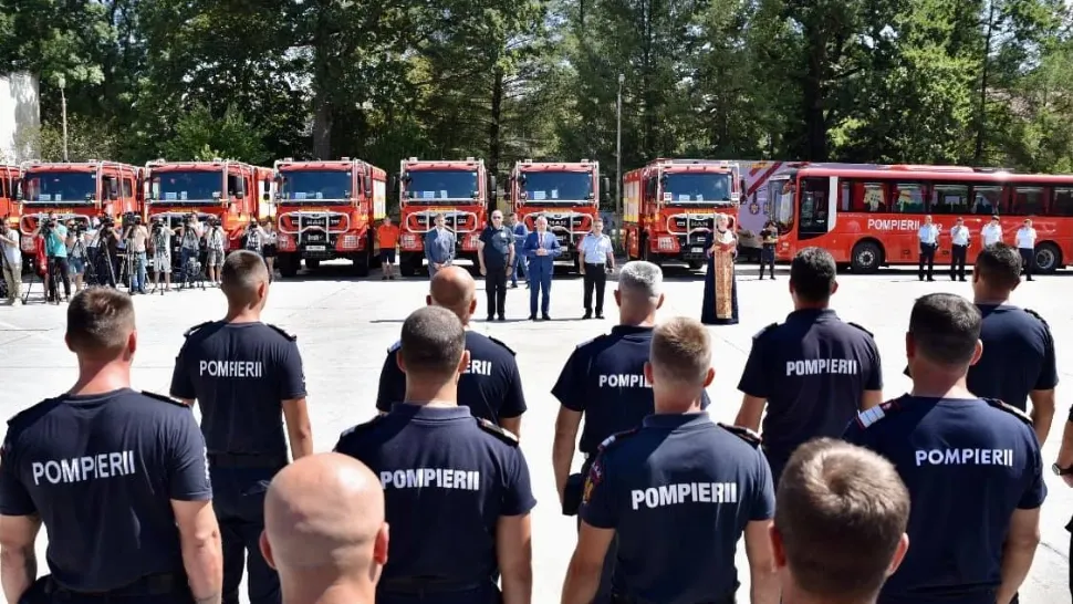 Peste 140 de pompieri au plecat în Grecia | Lucian Bode: „Am încredere că vor reuși să intervină exemplar și de această dată”