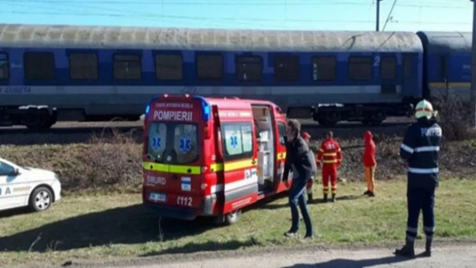 Accident feroviar în județul Harghita! Un tren a lovit o mașină: un bărbat este încarcerat
