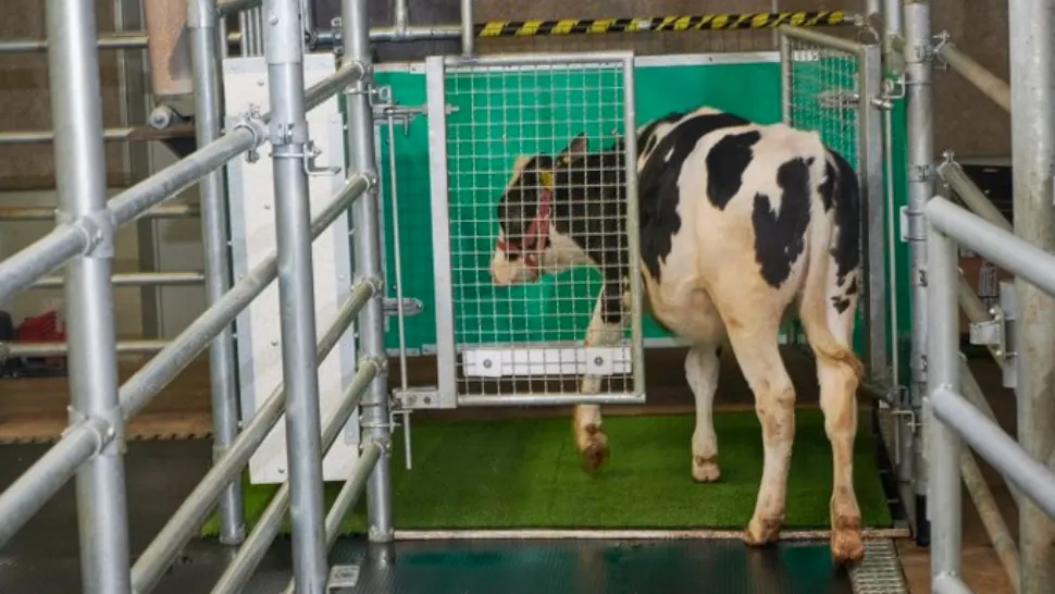 VIDEO Văcuțele, învățate să folosească toaleta pentru a proteja mediul - În ce țară se extinde experimentul