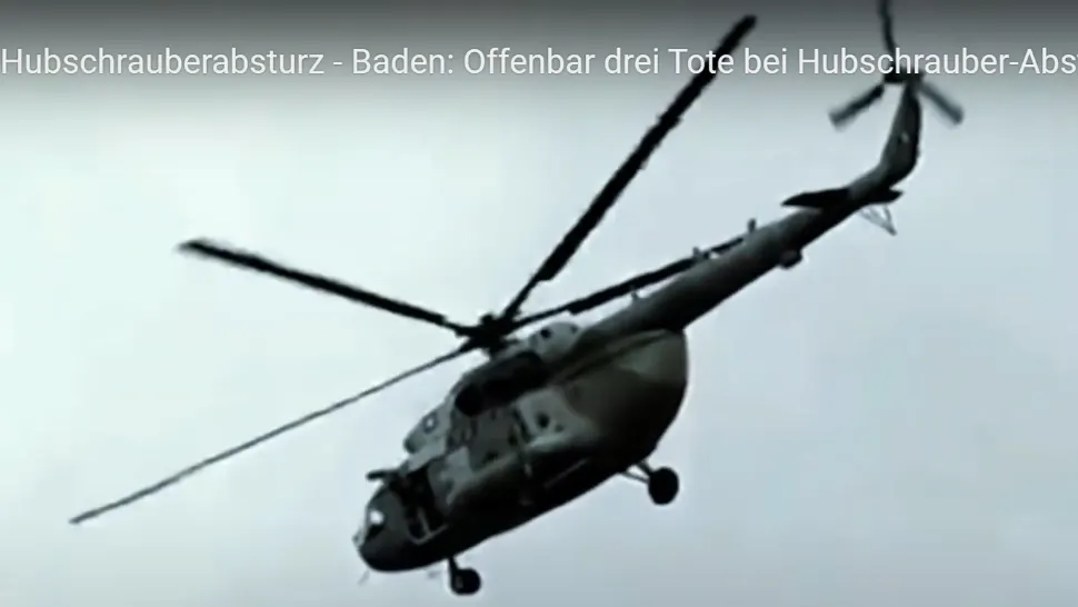Accident CUMPLIT de elicopter în Germania: 3 persoane și-au pierdut viața
