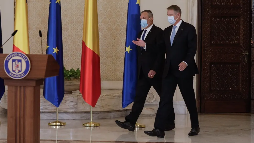Ce le-a RĂSPUNS Iohannis jurnaliștilor la întrebarea dacă l-a IMPUS pe Nicolae Ciucă pentru funcția de premier: "Asta cu vehiculatul este cam așa..."