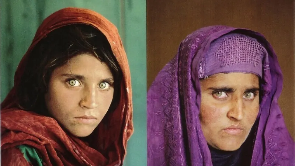 "Fata afgană cu ochi verzi”, din celebra fotografie a anilor '80, refugiată în Italia, de teama talibanilor