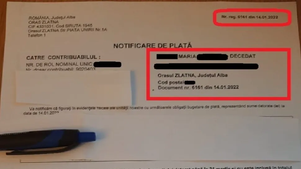 ȘOCANT: Femeie declarată MOARTĂ de primărie. Cum EXPLICĂ autoritățile situația