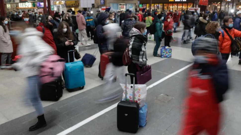 CFR a deschis o casă specială de bilete pentru refugiații ucraineni la Gara de Nord din Capitală