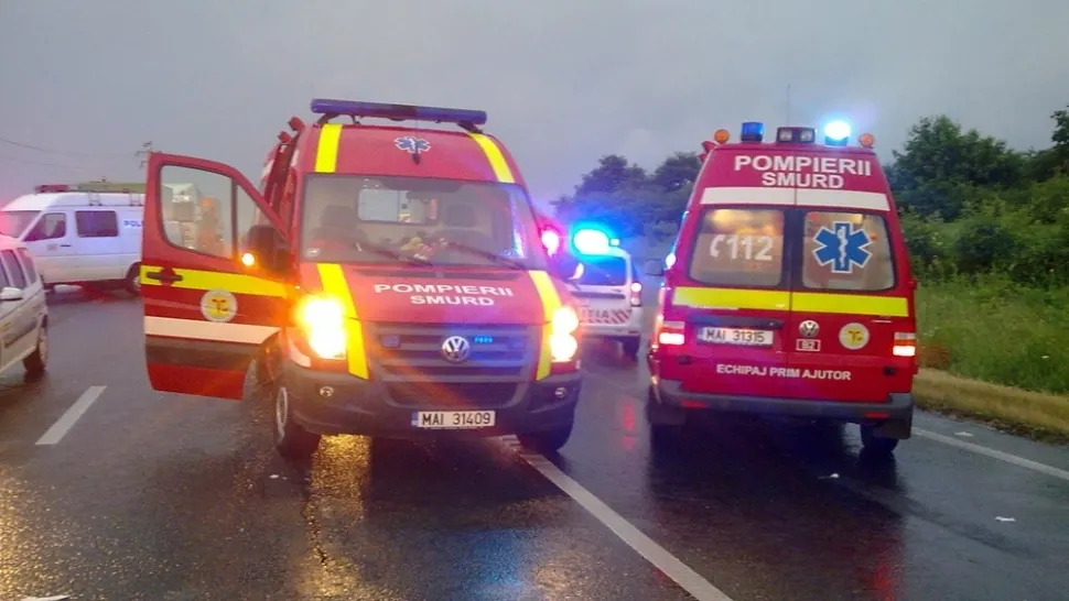 Accident grav în Maramureș: 2 persoane, soţ şi soţie, spulberate de o maşină scăpată de sub control