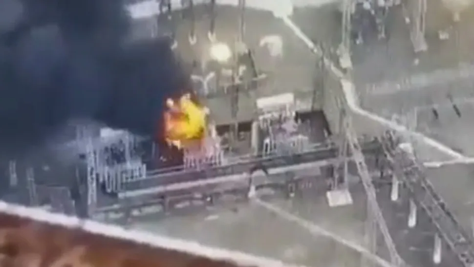 VIDEO - EXPLOZIE la o centrală termică din Donbas, în zona controlată de Ucraina