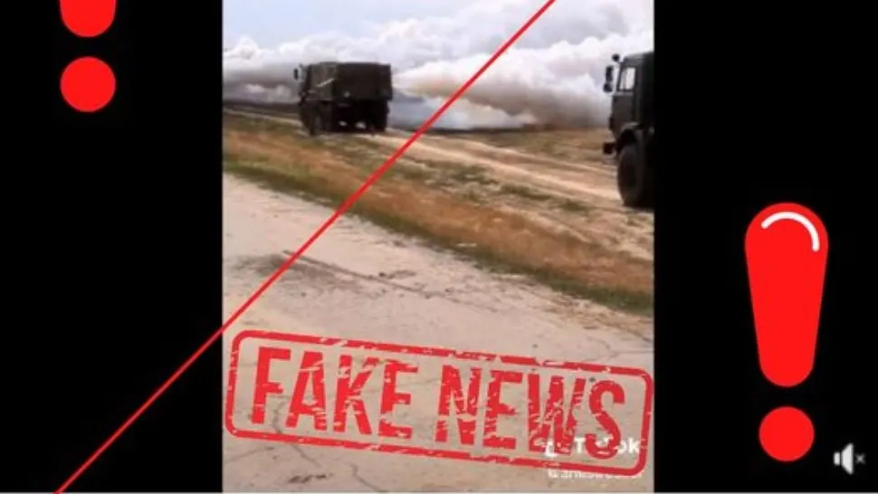 Avertisment RO Vaccinare despre un fake news: „Armata infectează poporul cu mașini speciale! FALS!”