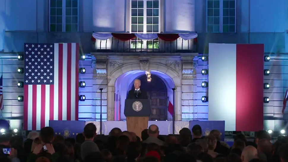 VIDEO Biden, discurs istoric la Varșovia. Mesaj direct către RUȘI: "Locul vostru e în sec. XXI. Putin v-a întors în secolul XIX"