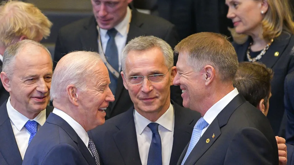 FOTO Iohannis, discuții cu Biden și șefii NATO, Stoltenberg și Geoană 