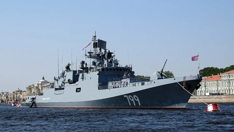 ALERTĂ de securitate fără precedent: fregata rusă Amiral Gorșkov, dotată cu rachete nucleare, se apropie de Marea Mediterană