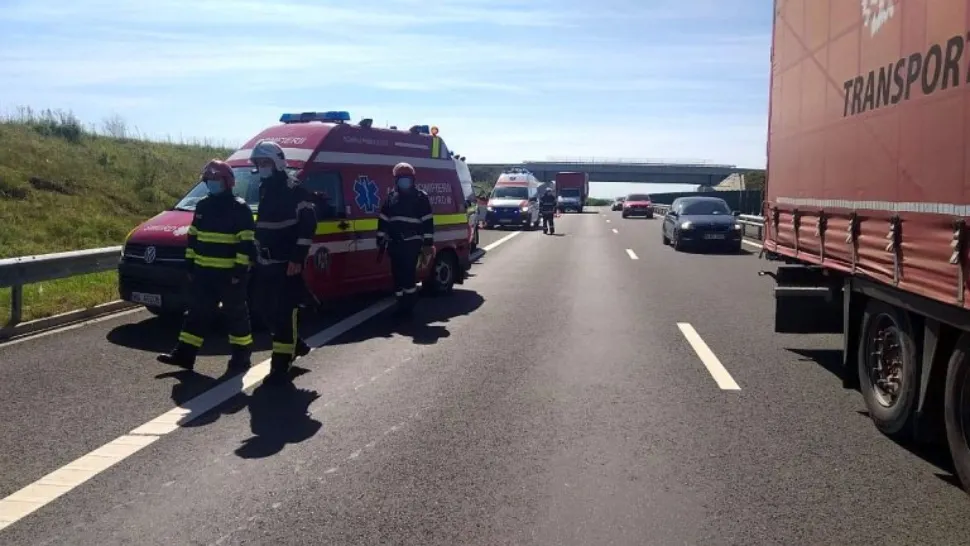 Accident mortal pe autostrada dintre Arad și Timișoara - FOTO 