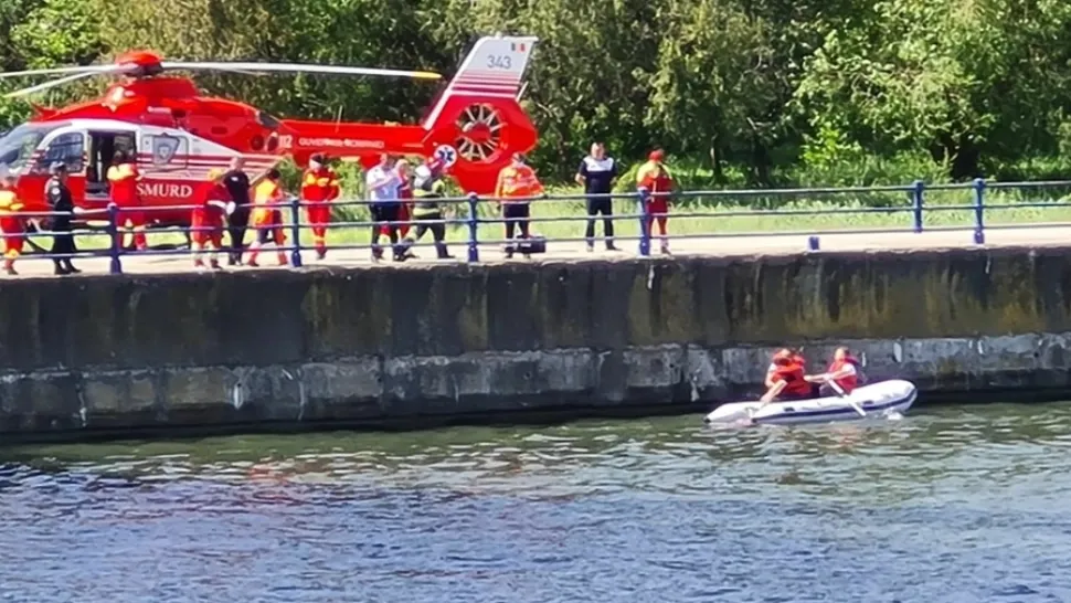 Alertă în Medgidia! O femeie, în stop cardiorespirator, după ce a căzut în Canalul Dunăre-Marea Neagră | VIDEO