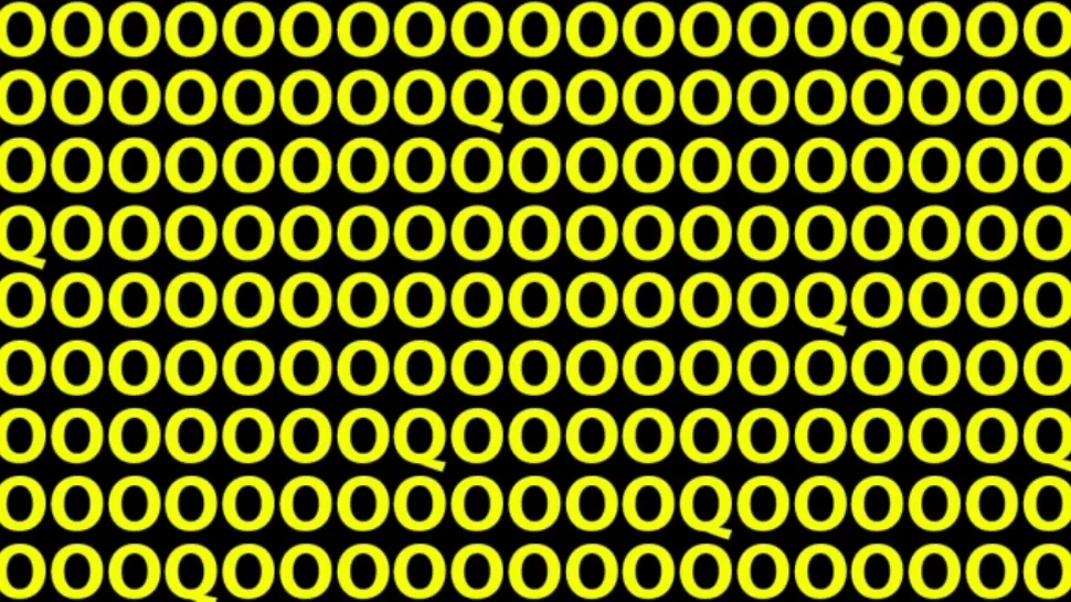 Testul de atenție pe care numai oamenii cu un IQ ridicat îl trec. Câte litere Q vezi în imagine?