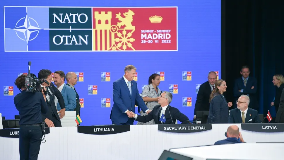 Summitul de la Madrid s-a încheiat cu DECIZII cruciale. Iohannis: Adoptarea unei declaraţii Comune NATO-UE, susținută de România 