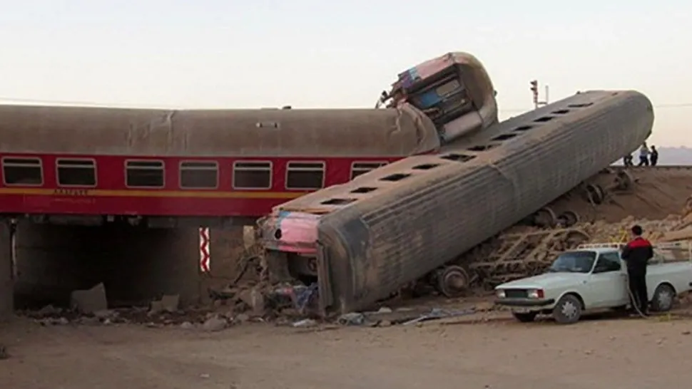 Tragedie feroviară, în Iran: cel puțin 17 morți și 86 de răniți, după ce un tren a deraiat
