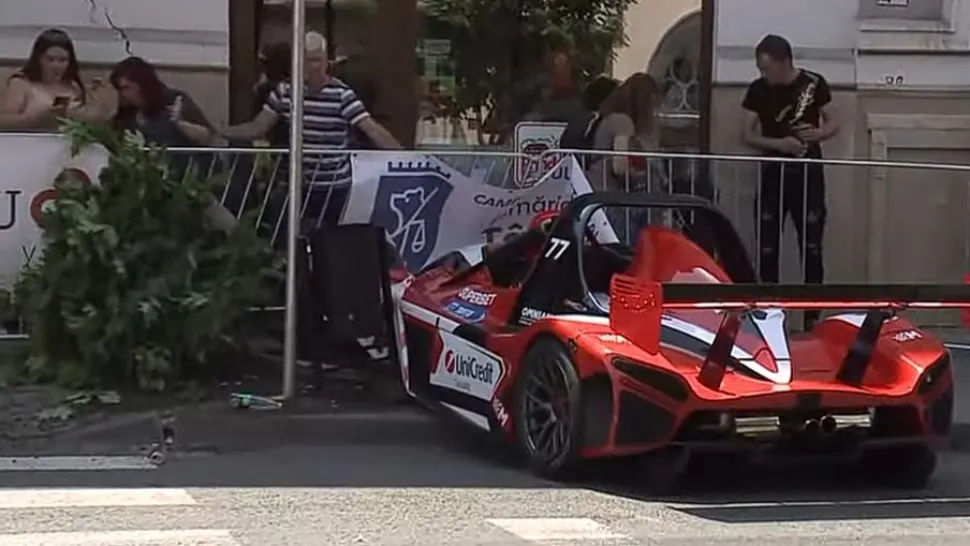 Accident la Raliul Mureșului: Mihai Leu a rănit 2 copii | Momentul impactului VIDEO - prima reacție a pilotului