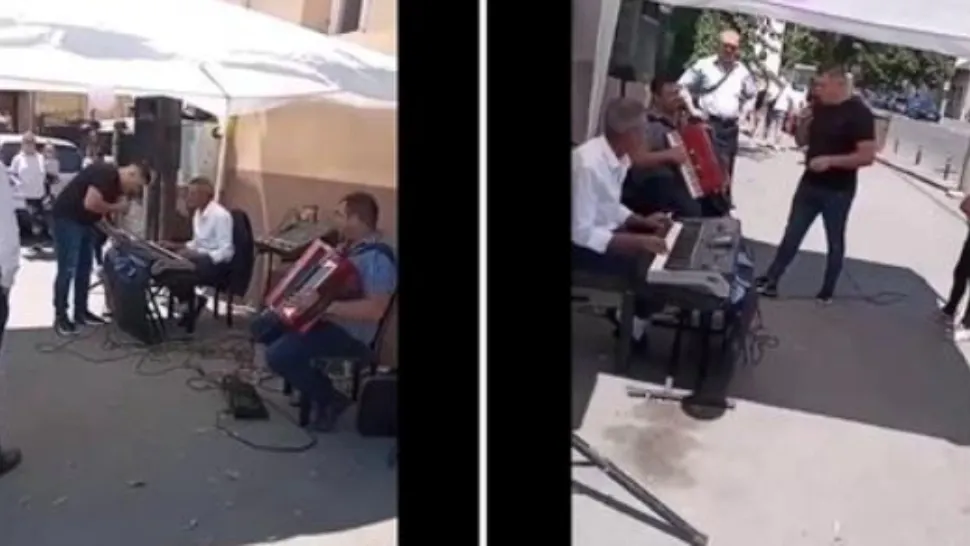 Nuntă cu lăutari în plină stradă, la Cluj, lângă sediile IPJ și SRI: vecinii, revoltați
