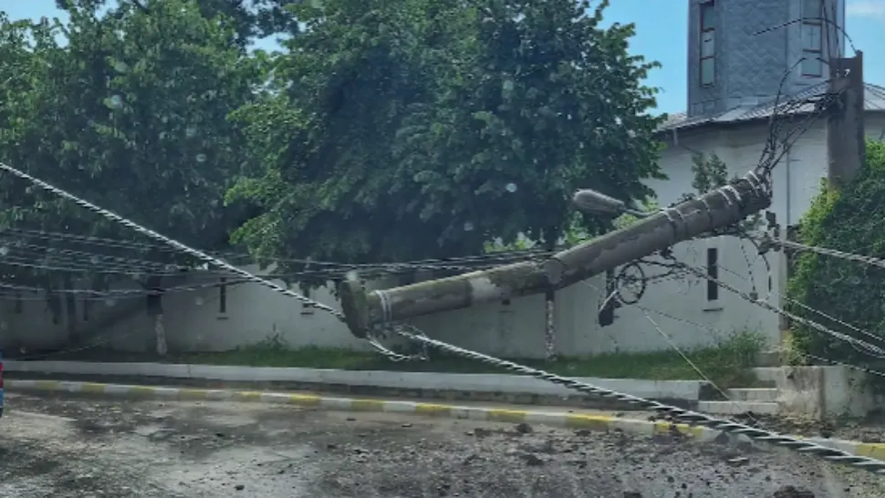 Temperaturile de FOC, urmate de FURTUNI VIOLENTE! HAOS în jurul Capitalei - VIDEO
