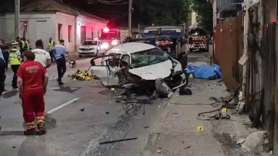 Şoferiţa din Iași care a ucis 4 muncitori avea 148 km/h la intrarea în curbă. Cât băuse înainte de accident