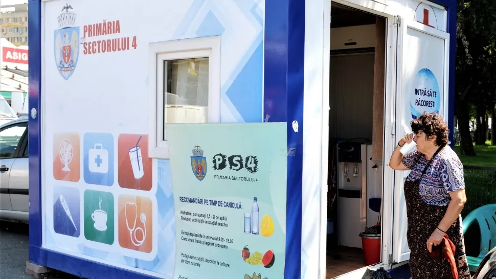 Primăria Sectorului 4 a deschis puncte de prim ajutor pe perioada caniculei 