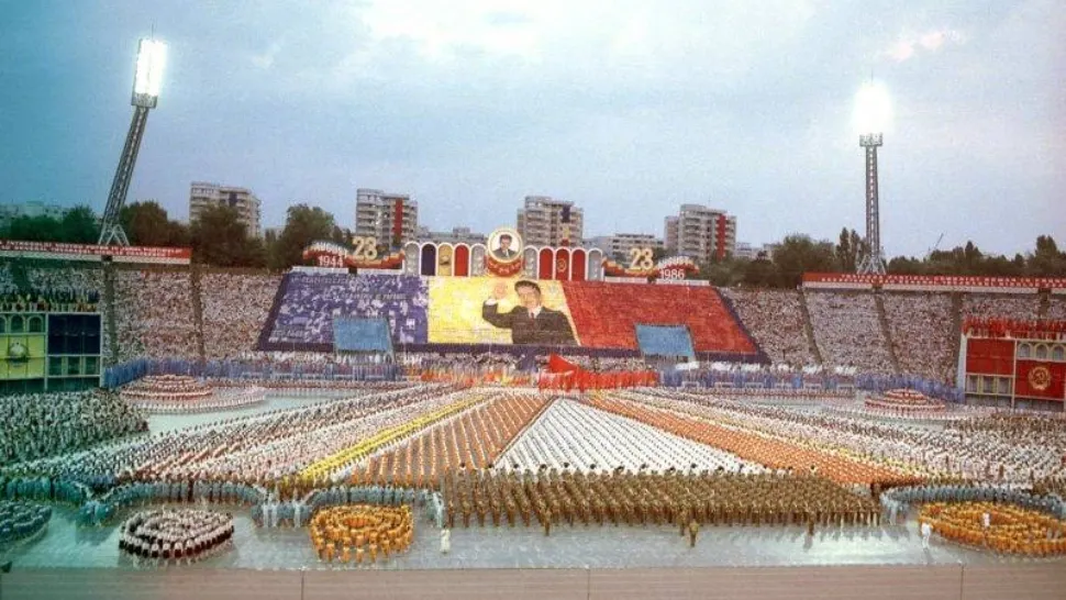 23 August pe vremea lui Nicolae Ceaușescu, spectacol faraonic pentru "Conducătorul Iubit"